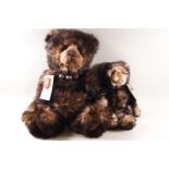 Two Charlie bears, 'Snuggle', 45cm high, limited edition 5747 of 6000, with tags,