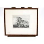 John Crome, The back of New Mill, engraving, signed and dated 1819 in plate,