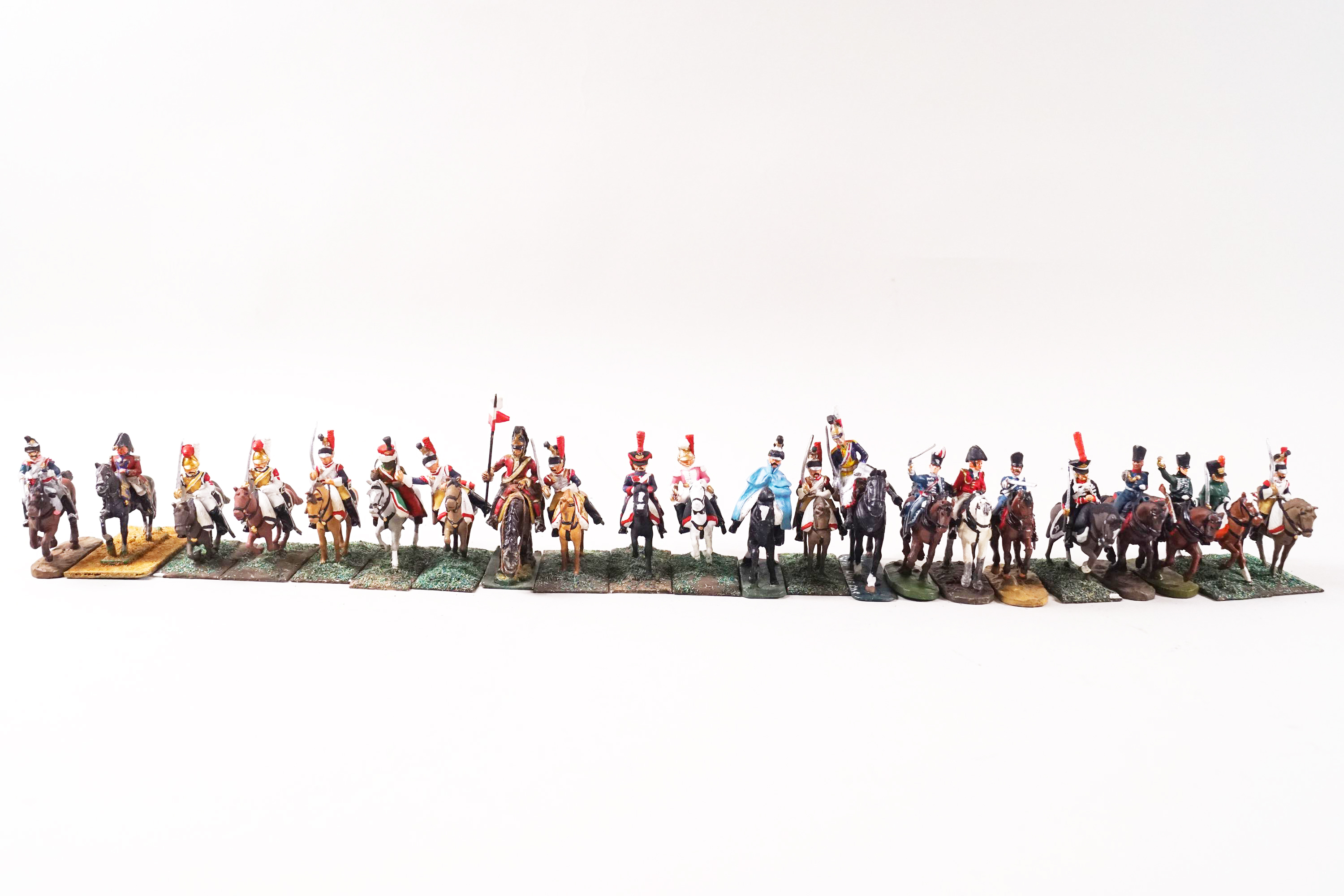 A large quantity of miniature lead soldiers on horseback with detachable riders - Image 2 of 2
