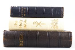 A Victorian Holy Bible by Rev Brown, clasped and illustrated,