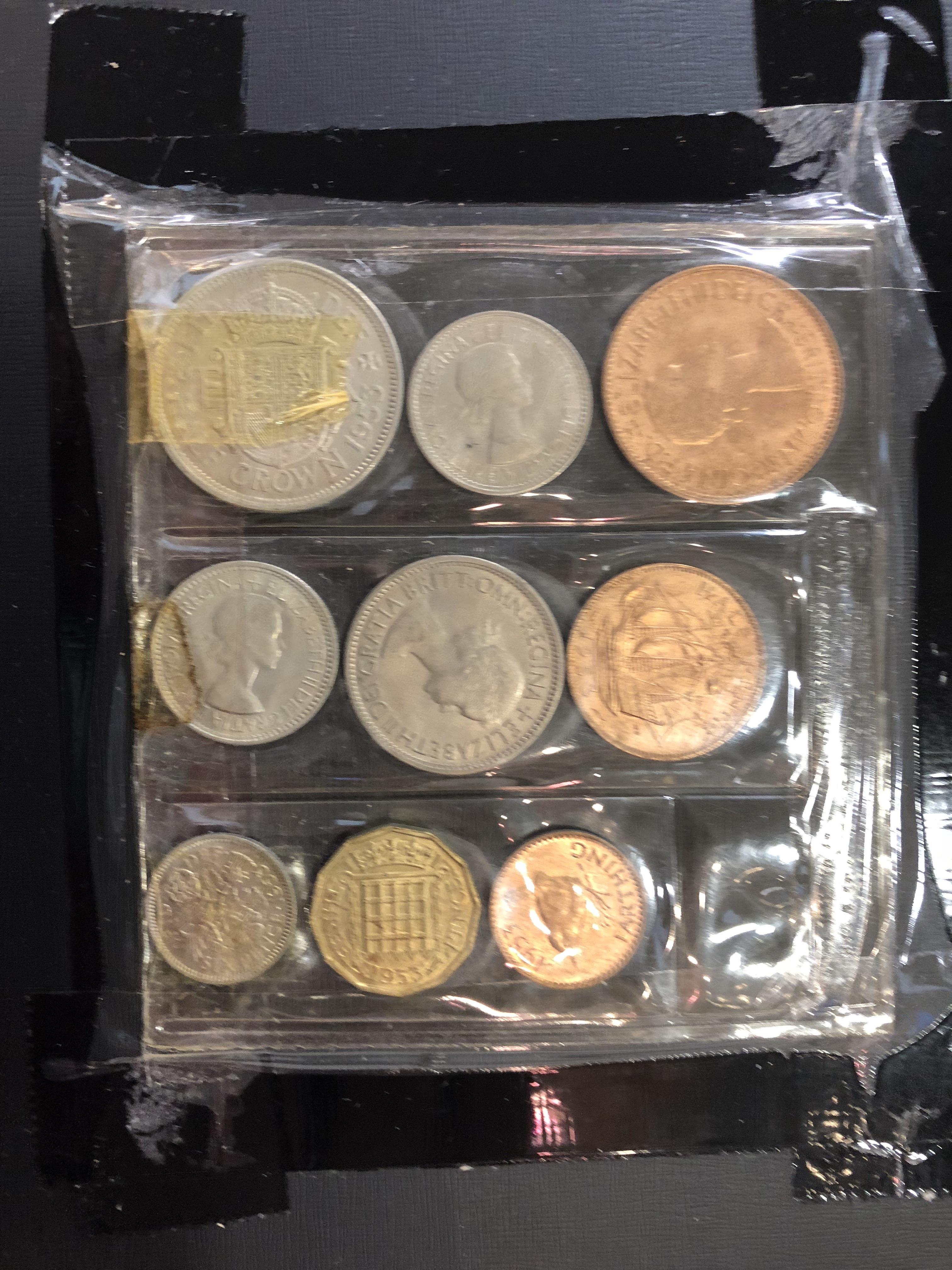 Two albums of coins and two associated boxes of similar - Image 16 of 30