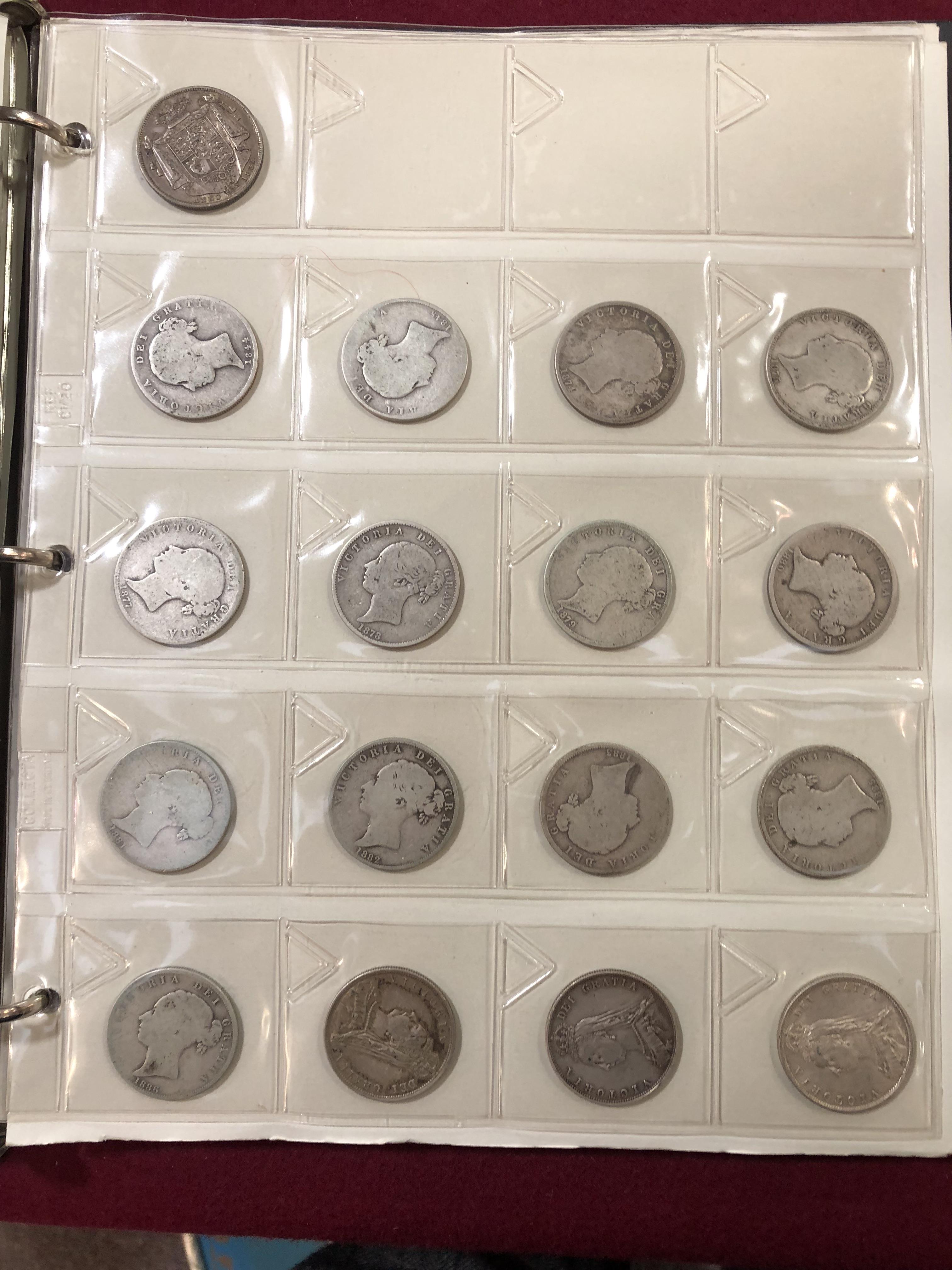 Two albums of coins and two associated boxes of similar - Image 25 of 30