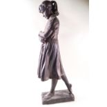 A Walter Awlson figure, 'Katheryn', No 48/75, 63cm high, provenance Ex-Sadler Gallery, Wells,