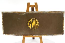 A G W R enamel sign, reportedly ex-Evercreech station,