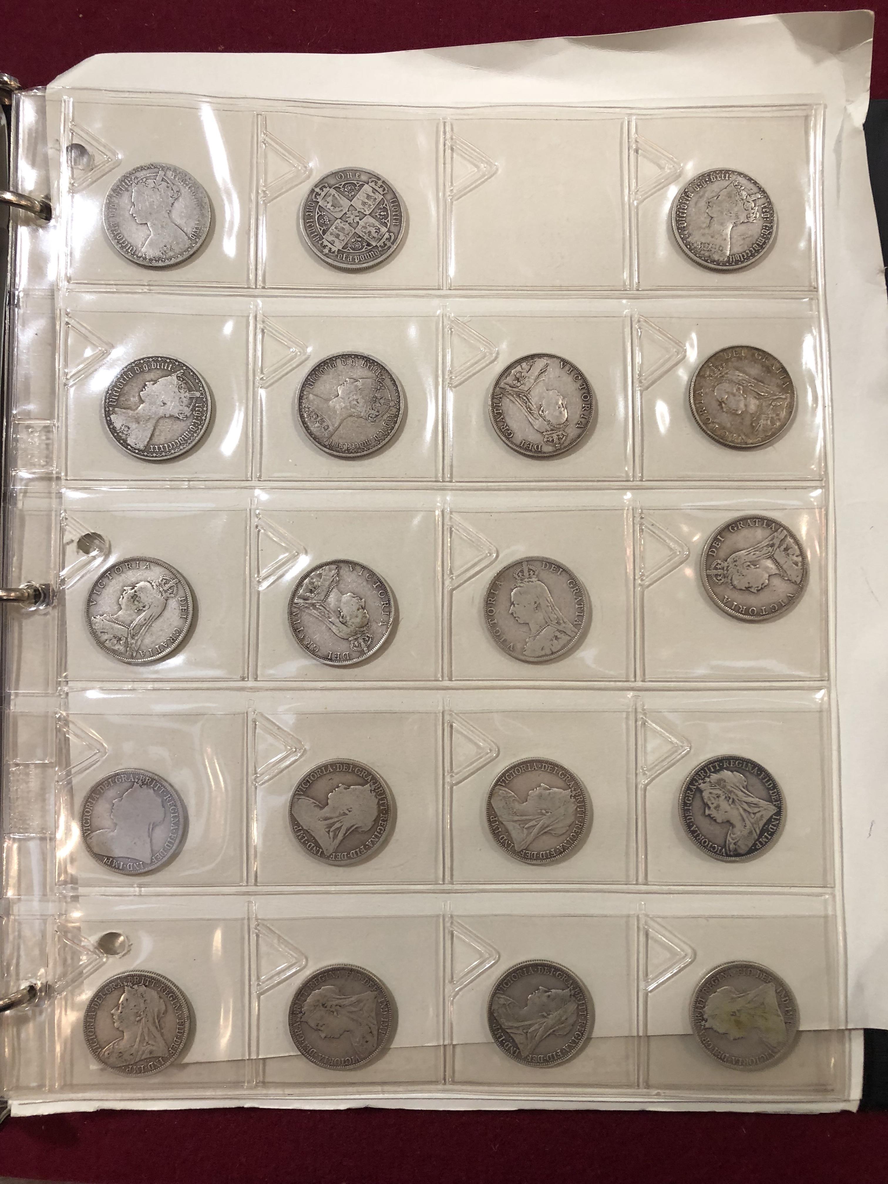Two albums of coins and two associated boxes of similar - Image 23 of 30