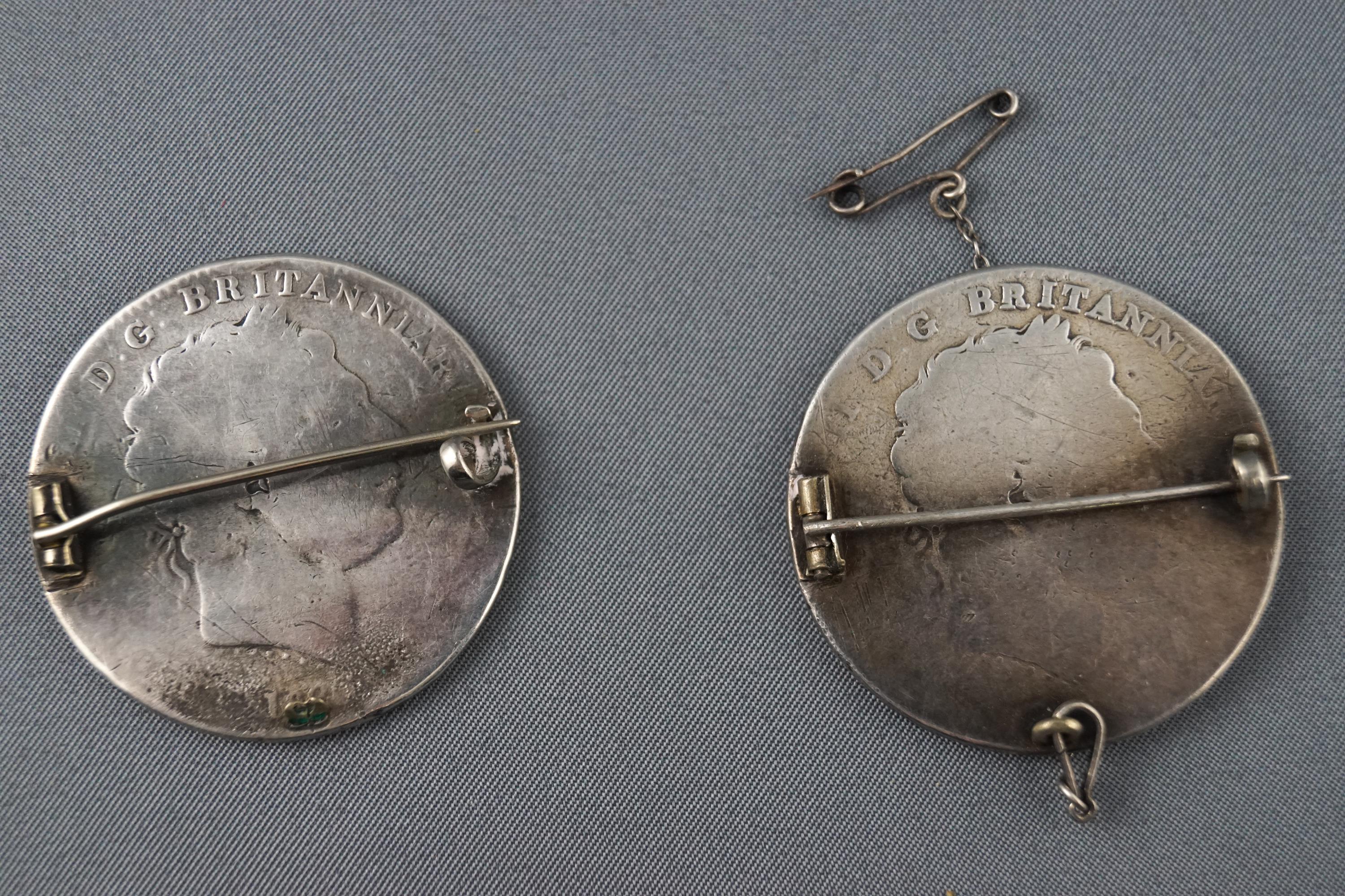 A pair of silver coins, - Image 2 of 2