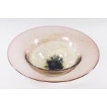 An art glass bowl with flared rim, the base signed Daum 'Nancey France',
