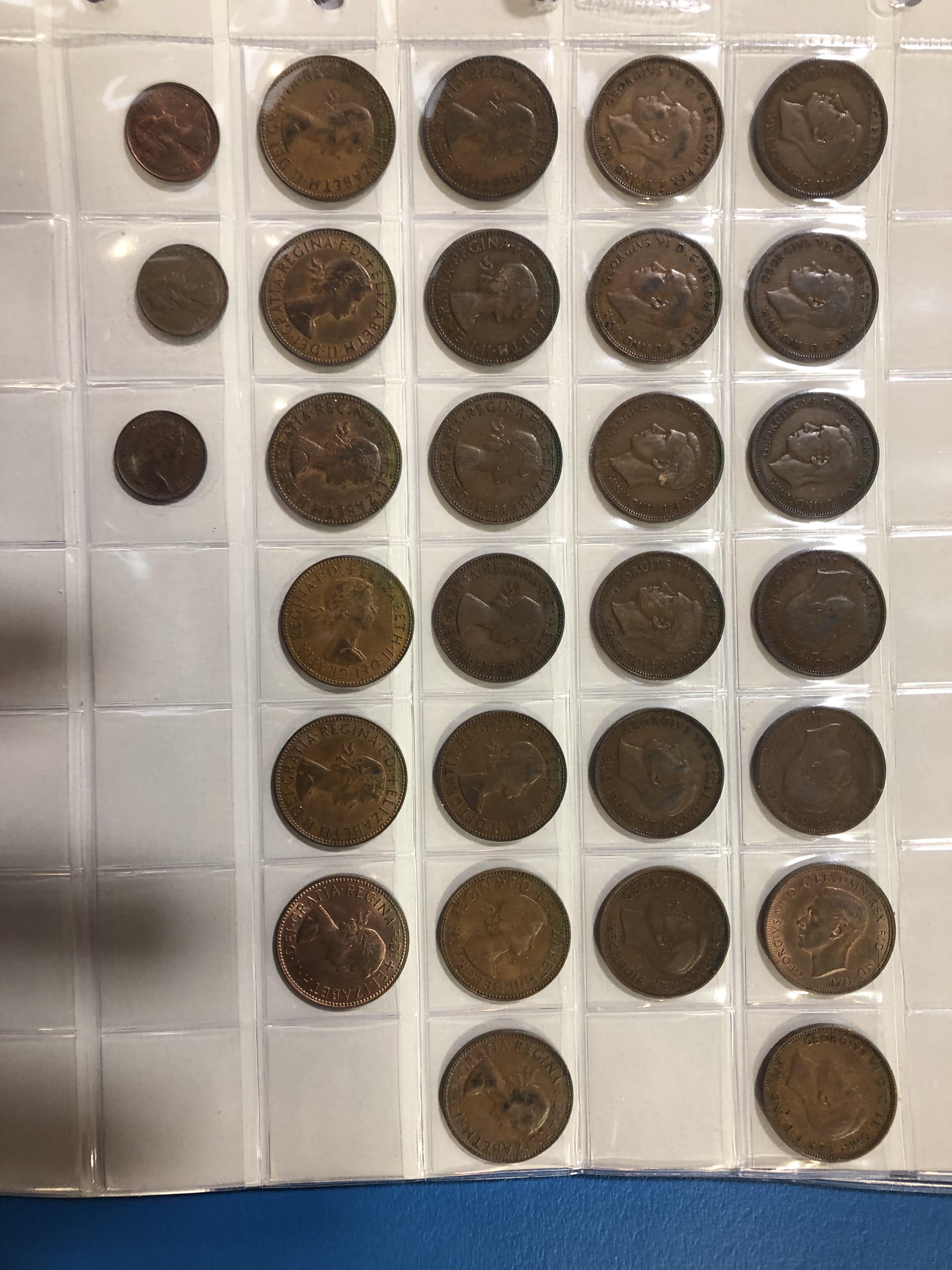 Two albums of coins and two associated boxes of similar - Image 5 of 30