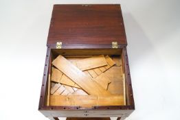 A 19th century Dutch mahogany and marquetry sewing table,