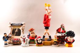 Ten boxed Robert Harrop Beano Dandy figures, BDC97-99, Christmas, BDY04 & 05 Busts, BD04 Big Plug,