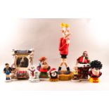 Ten boxed Robert Harrop Beano Dandy figures, BDC97-99, Christmas, BDY04 & 05 Busts, BD04 Big Plug,