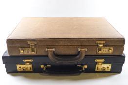 A 1970's Gucci pig skin briefcase with combination lock, 42cm wide,