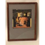 John Sweet, Fireside, watercolour and bodycolour, signed and dated 1929 lower right,