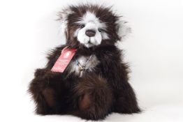 A Charlie bear, 'Lacey', signed by Charlie, 43cm high,