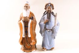 Two Chinese Shiwan (mud man) figures,