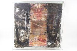 A Svetlana studio glass rectangular charger, signed and dated '05',