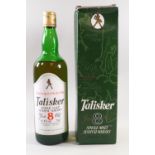 One bottle Talisker, 8 year old whisky