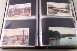 An extensive collection of period postcards,