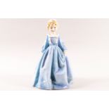 A Royal Worcester figure modelled by F C Doughty, Grandmothers dress, and printed marks,