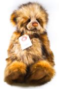 A Charlie bear, 'Snuggle bum', 42cm high, 2013 Collectors Club, 600 limited, signed by Charlie,