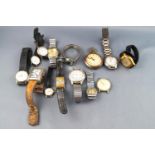 A collection of watches to include quartz and mechanical of variable manufacturers.