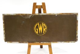 A G W R enamel sign, reportedly ex-Evercreech station,