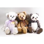 Three Charlie bears, 'Dick', 29cm high, 'Molly', 33cm high and 'Little D', 31cm high,