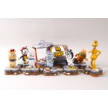 Eight boxed Robert Harrop Beano Dando Pup Parade figures, PUP01-03, 06-09 and PupCP Sniffy, Bones,