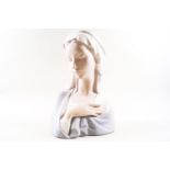 A Lladro figure of the Madonna head, in matt, printed factory marks,