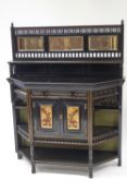 An Edwardian aesthetic movement chiffonier,