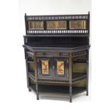 An Edwardian aesthetic movement chiffonier,