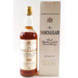 The Macallan, Single Highland Malt Scotch Whiskey, distilled in 1965, bottled in 1983, 75cl, 43%,