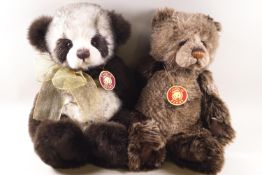 Two Charlie bears, 'Jenkins', 40cm high and 'Dexter', 43cm high,
