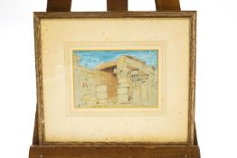 Hercules Brabazon Brabazon, Study of Philai, watercolour, signed with initials lower left,