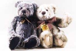 A Charlie bear, 'Katie', 29cm high and 'Macey', 34cm high, with tags,