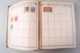 A box of albums of assorted World stamps