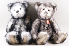 Two Charlie bears, 'Finley', 38cm high and 'Freya', 38cm high,