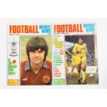 Football magazines, Soccer Monthly 1979-80, Match Weekly, with complete years 1983, 1985, 1986