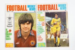 Football magazines, Soccer Monthly 1979-80, Match Weekly, with complete years 1983, 1985, 1986