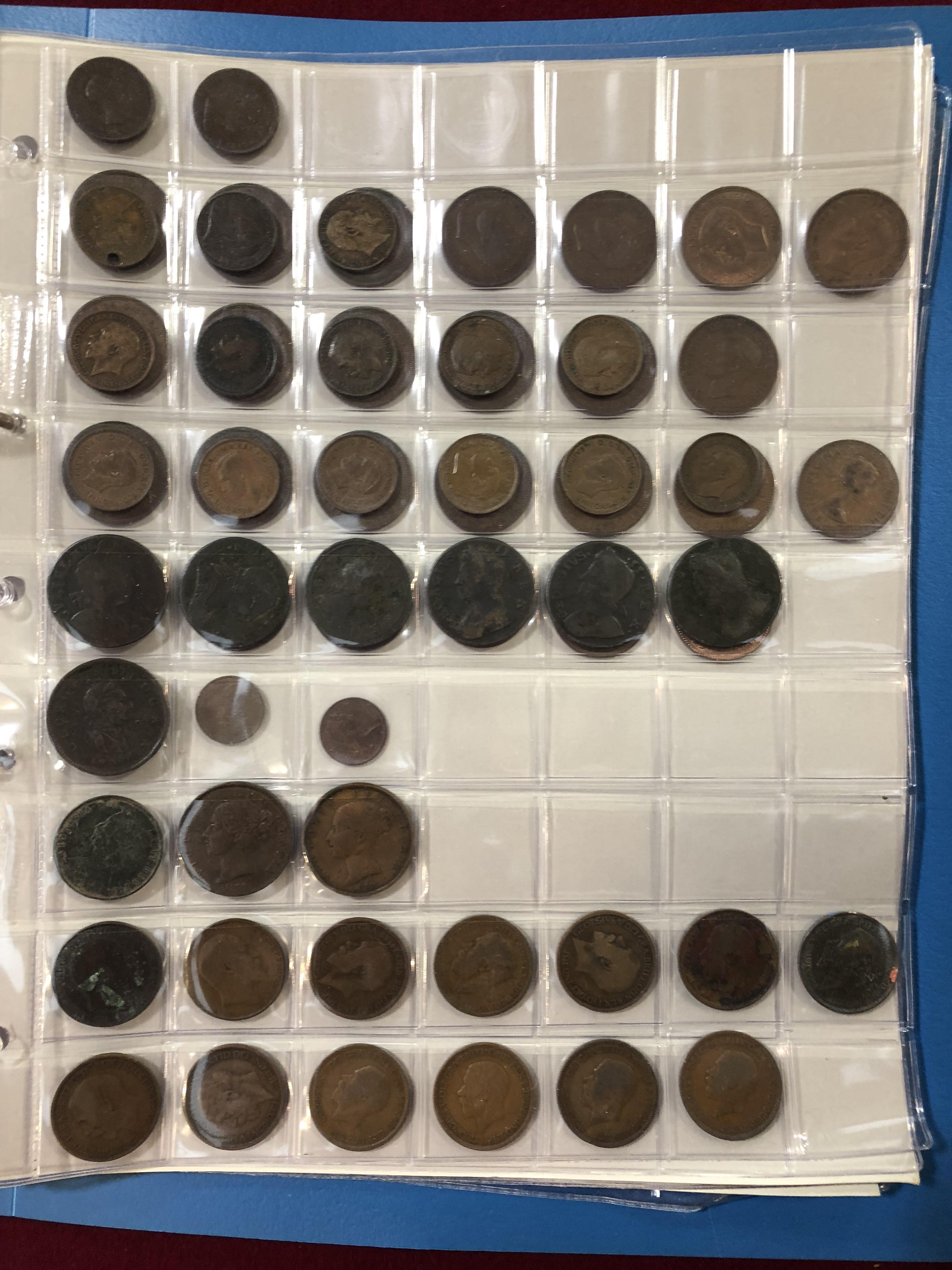 Two albums of coins and two associated boxes of similar - Image 3 of 30