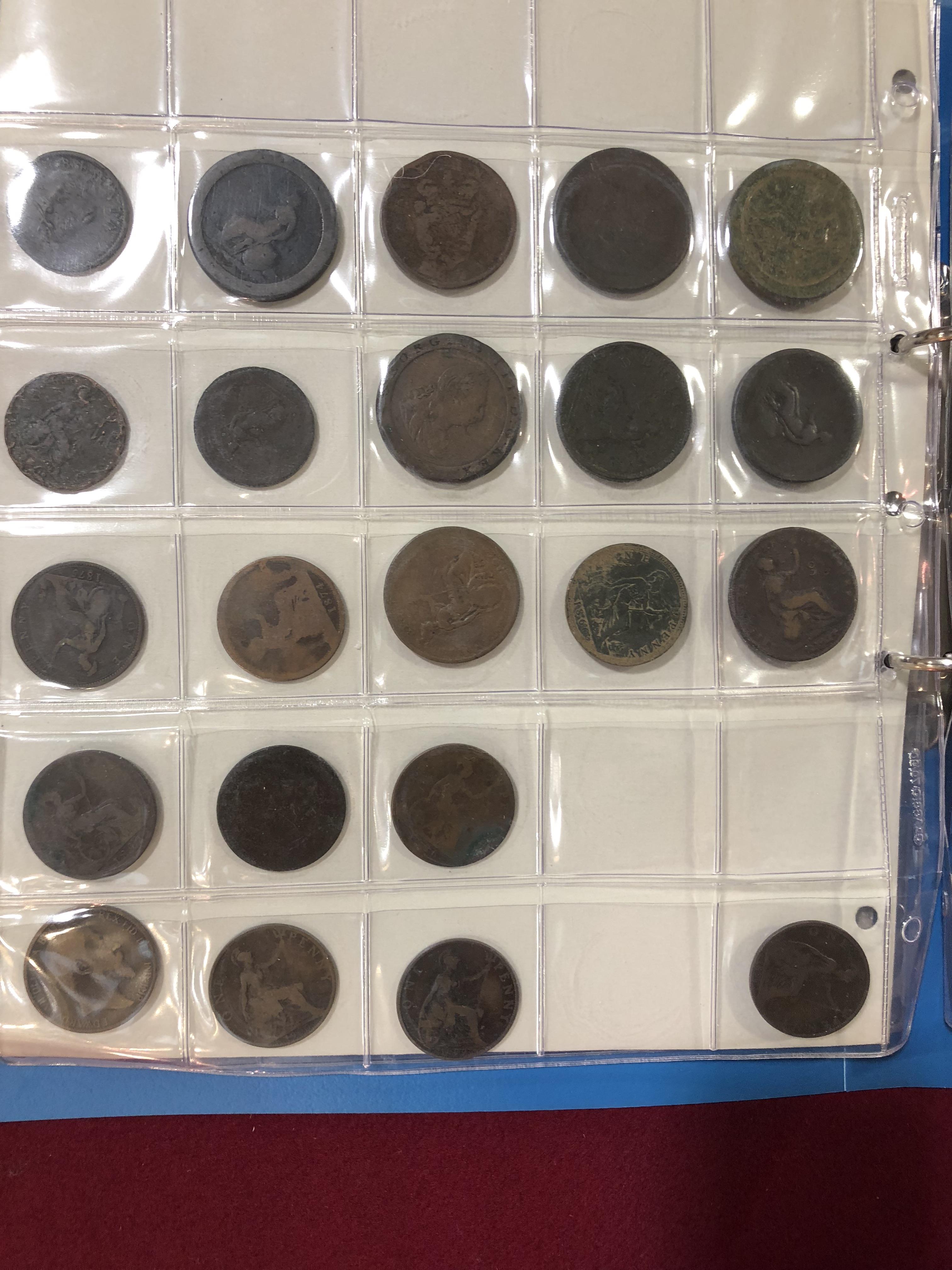 Two albums of coins and two associated boxes of similar - Image 8 of 30