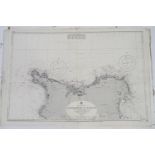 A Portfolio of twenty five nautical charts 1960/70's, Channel Isles, French coast, English Channel,