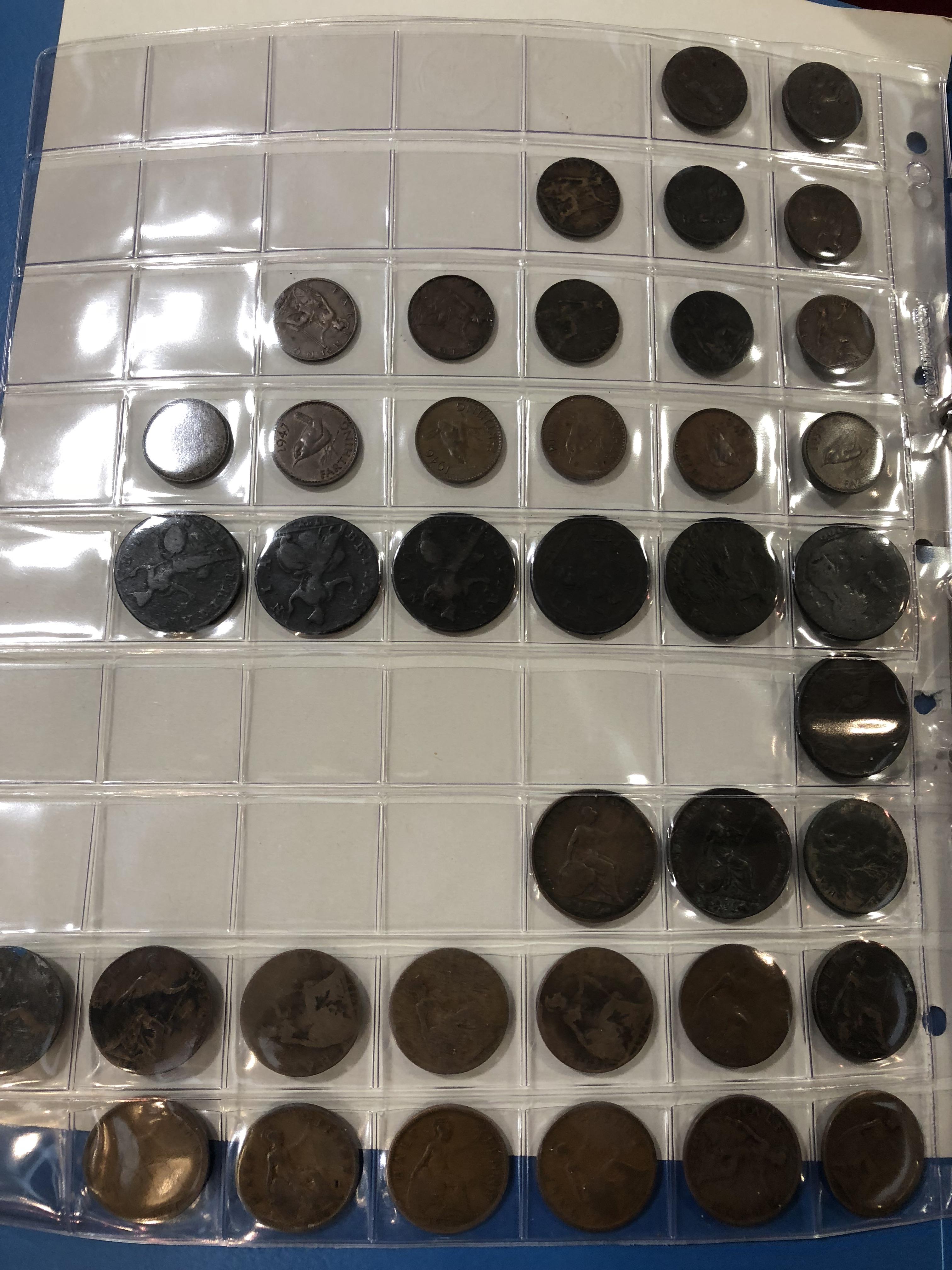 Two albums of coins and two associated boxes of similar - Image 4 of 30