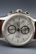 A Gentleman's Hamilton Automatic Jazzmaster Chronograph watch with brown leather strap,