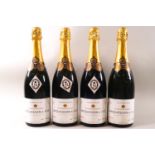 Four bottles of Jacquesson & Fils champagne,