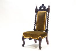 A Victorian nursing chair,