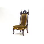 A Victorian nursing chair,