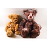 Three Charlie bears 'Joy', 29cm high, 'Riley', 37cm high and 'Ashley', 45cm high,