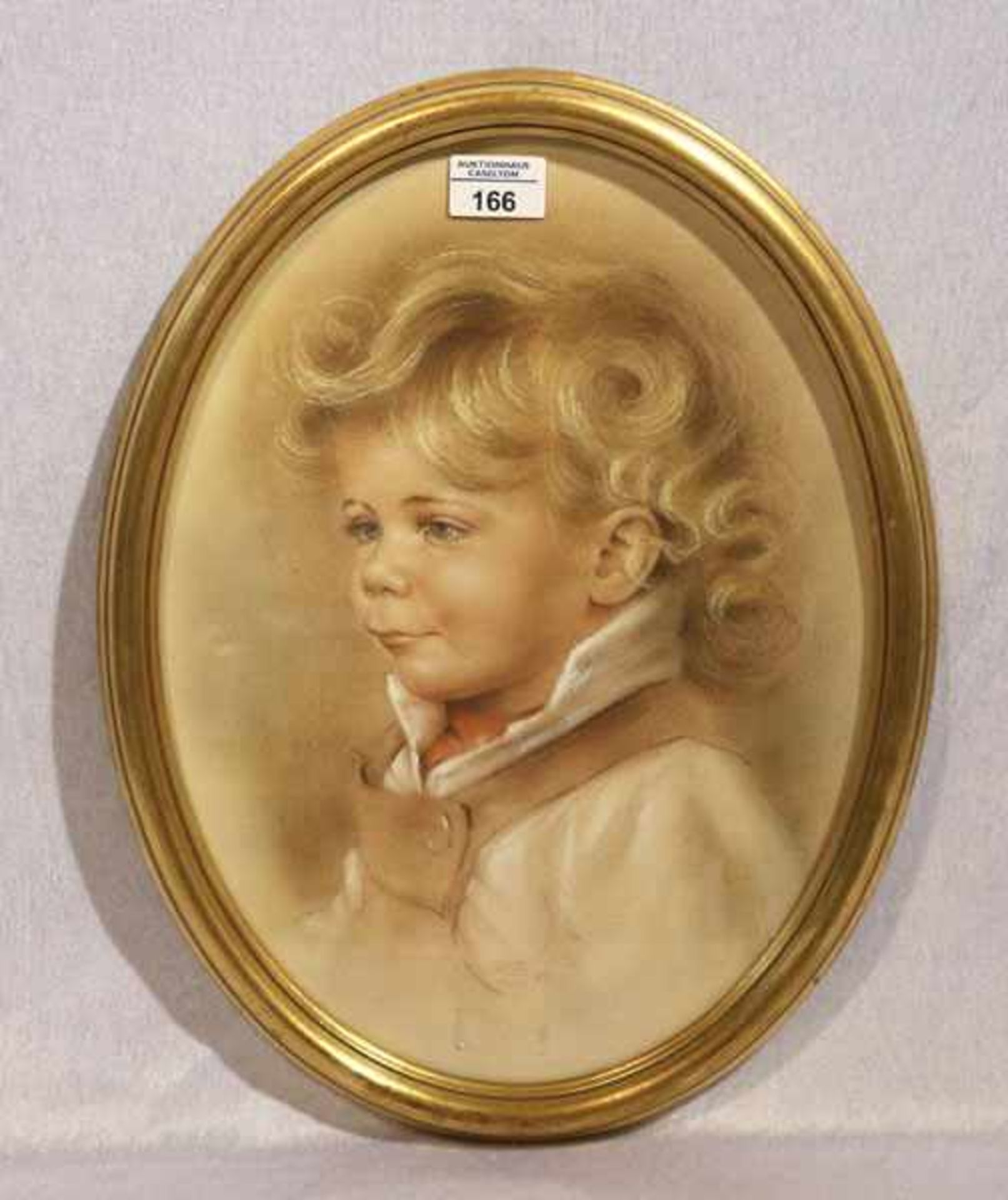 Gemälde Pastell 'Jungenbildnis', monogrammiert ZE, datiert 80, für Harry Zeidler, * 18.1.1930 + 5.