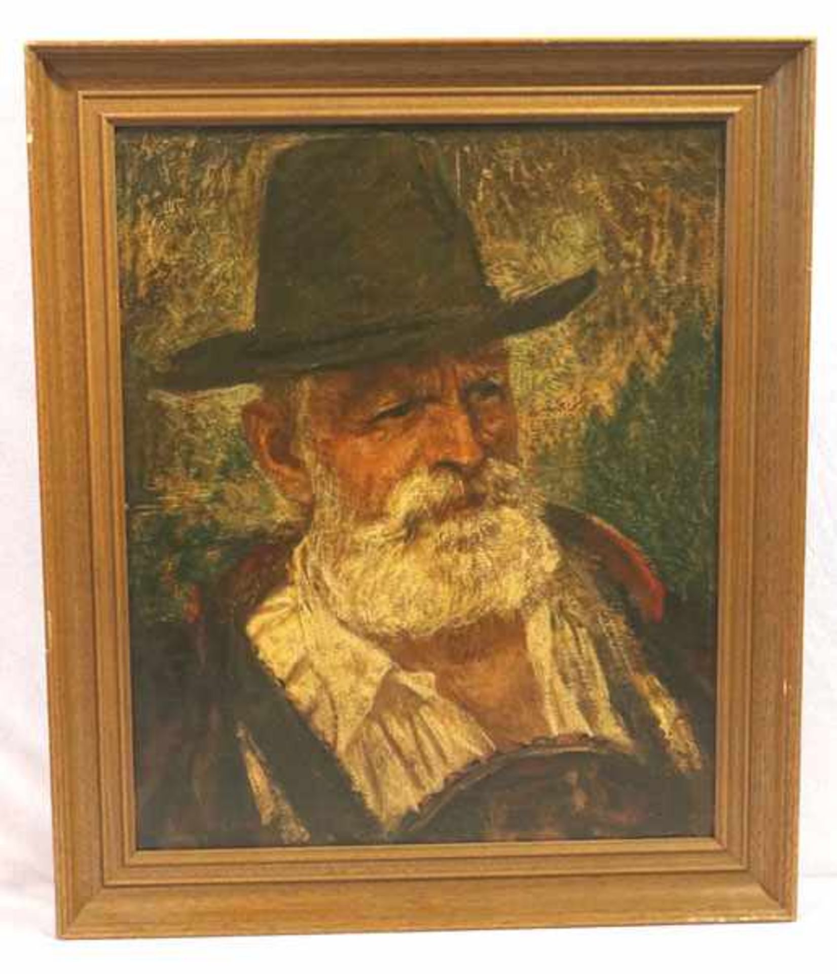 Gemälde ÖL/ Malkarton 'Herrenportrait in Tracht', signiert G. (Gisbert) Palmie, * 1897 München +